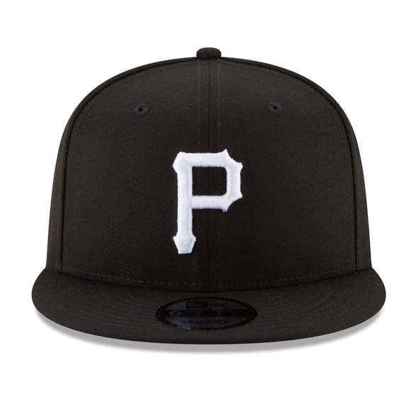 NEW ERA - MLB Baseball Hat - Pittsburgh Pirates 9FIFTY Snapback Cap - Black - Picture 2 of 7
